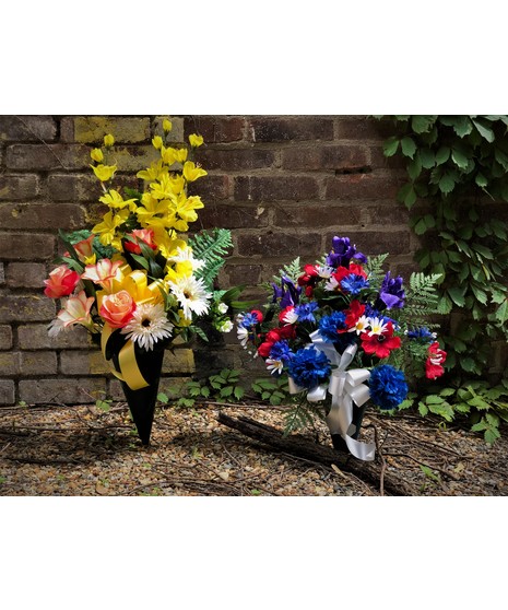 Cemetery Silk Memorial Pieces