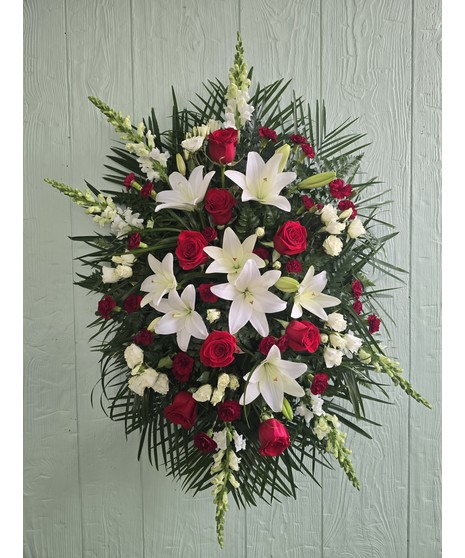 Standing Lily and Rose Tribute Spray