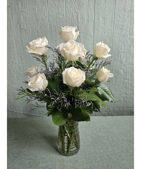 White Roses - Dozen